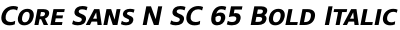 Core Sans N SC 65 Bold Italic